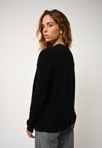 Cardigan Col Rond - Caron - Noir