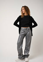 Cardigan Col Rond - Caron - Noir