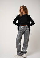 Cardigan Col Rond - Caron - Noir