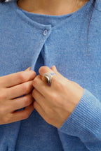 Cardigan Col Rond - Caron - Sky