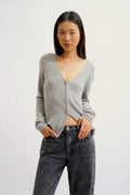 V-Neck Cardigan - Chalais - Marl Cloud