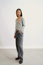 V-Neck Cardigan - Chalais - Marl Cloud