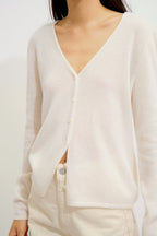 Cárdigan Cuello en V - Chalais - Blanco