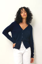 Cárdigan Cuello V - Chalais - Navy