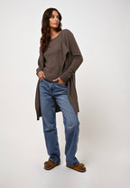 Veste Longue - Chésery - Taupe Chiné
