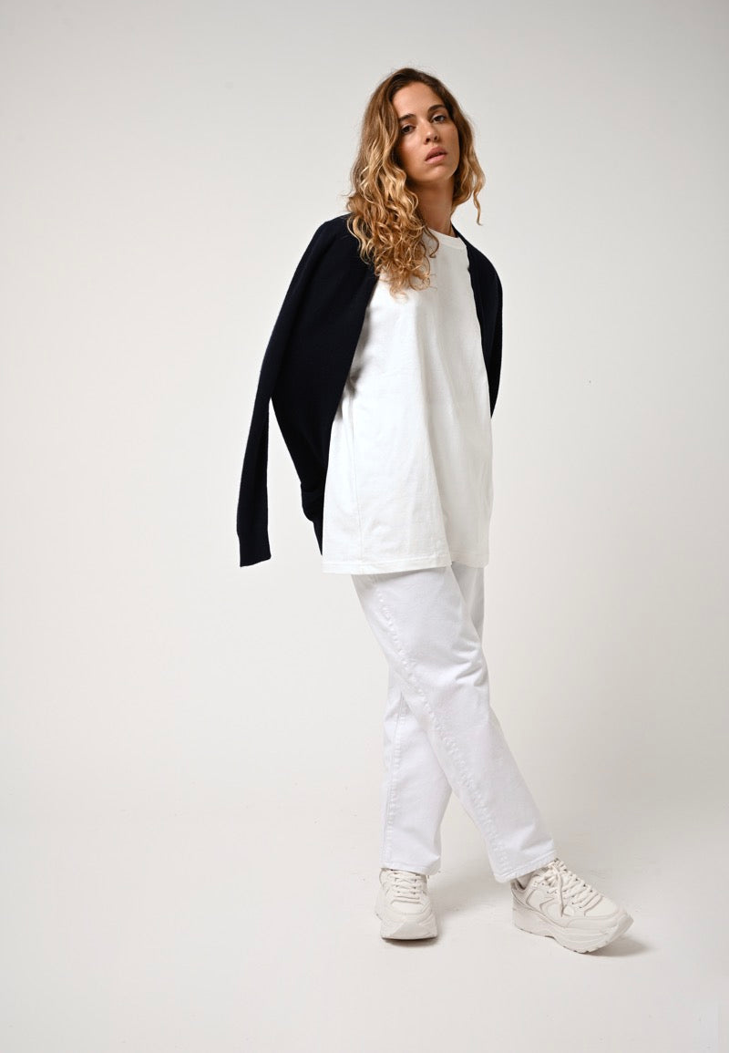 V-Neck Cardigan - Cimet - Navy