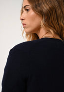Cardigan Col V - Cimet - Navy