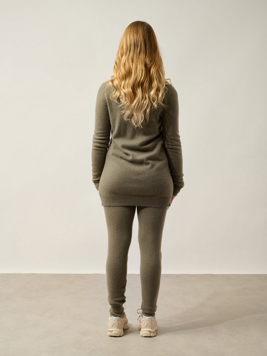 Cardigan Col V Cimet - Army