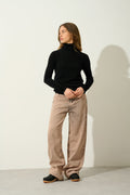 Jersey Cuello Vuelto - Bise - Negro