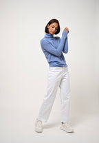 Roll-Neck Jumper - Bise - Sky