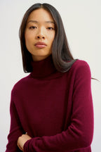 Jersey de Cuello Vuelto - Bise - Burdeos