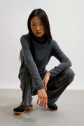 Roll-Neck Jumper - Bise - Heathered Anthracite