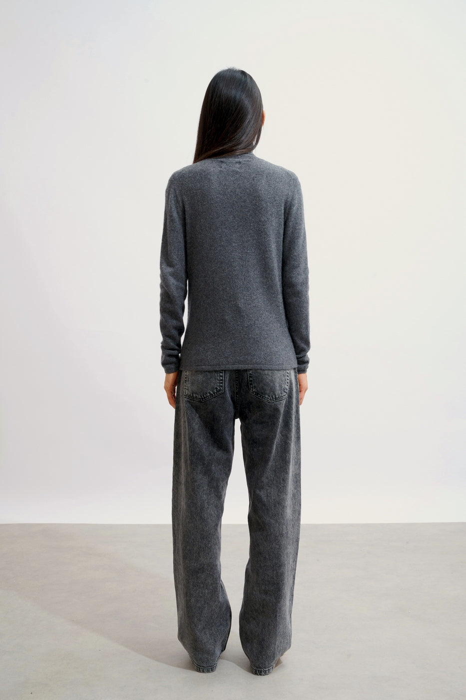 Roll-Neck Jumper - Bise - Heathered Anthracite