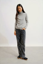 Turtleneck Sweater - Bise - Heather Cloud
