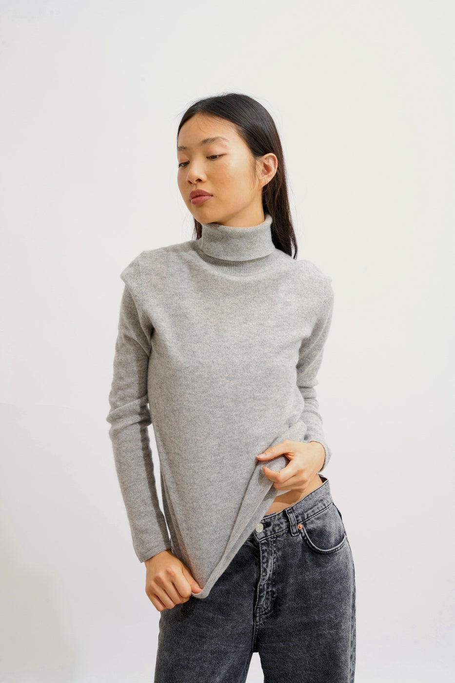 Pull Col Roulé - Bise - Nuage Chiné
