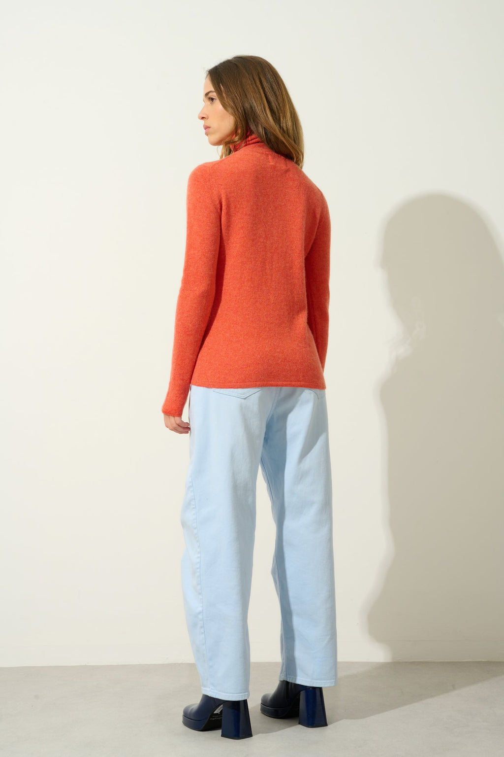 Jersey de Cuello Vuelto - Bise - Naranja Jaspeado