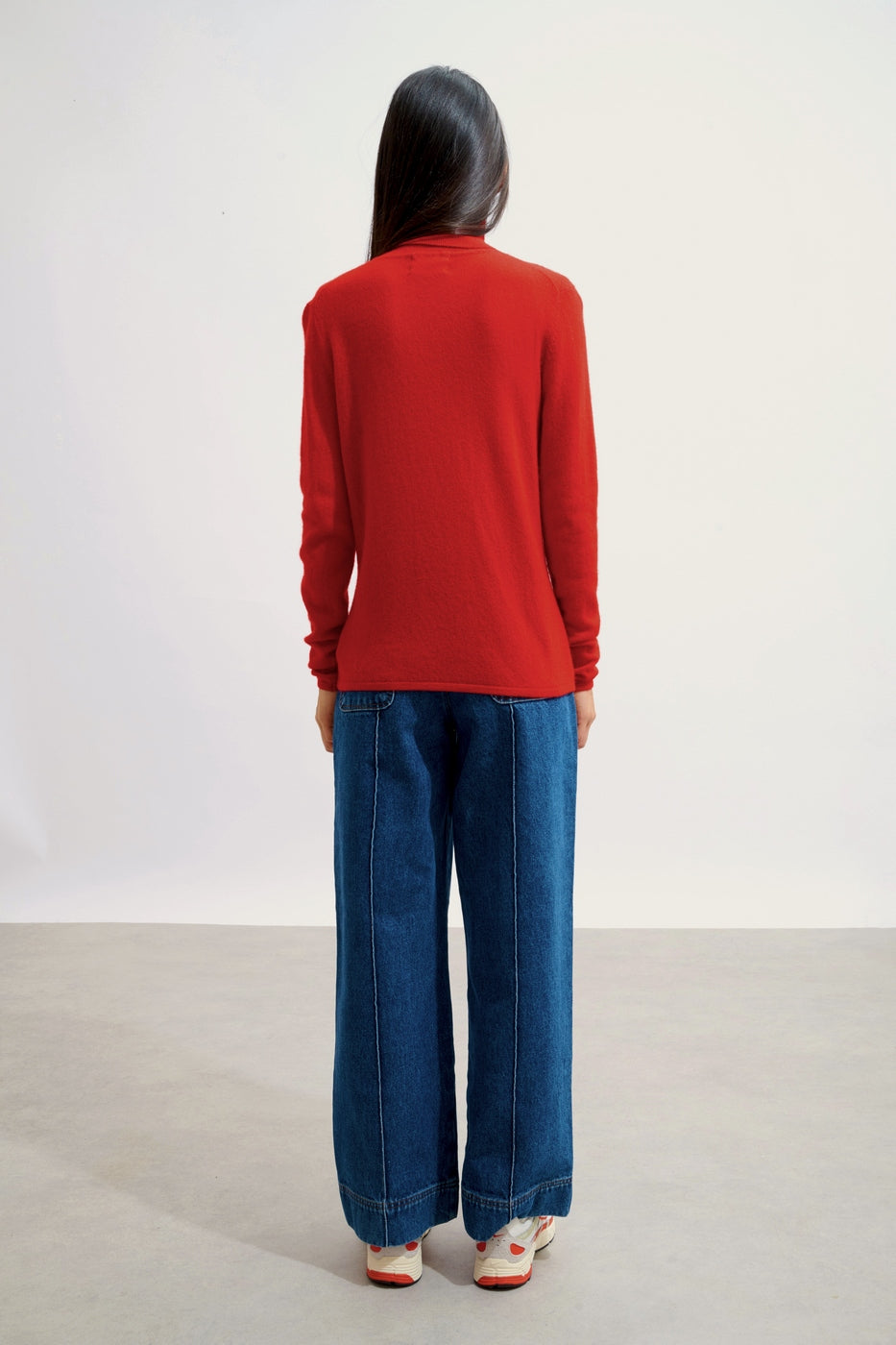 Roll-Neck Jumper - Bise - Red
