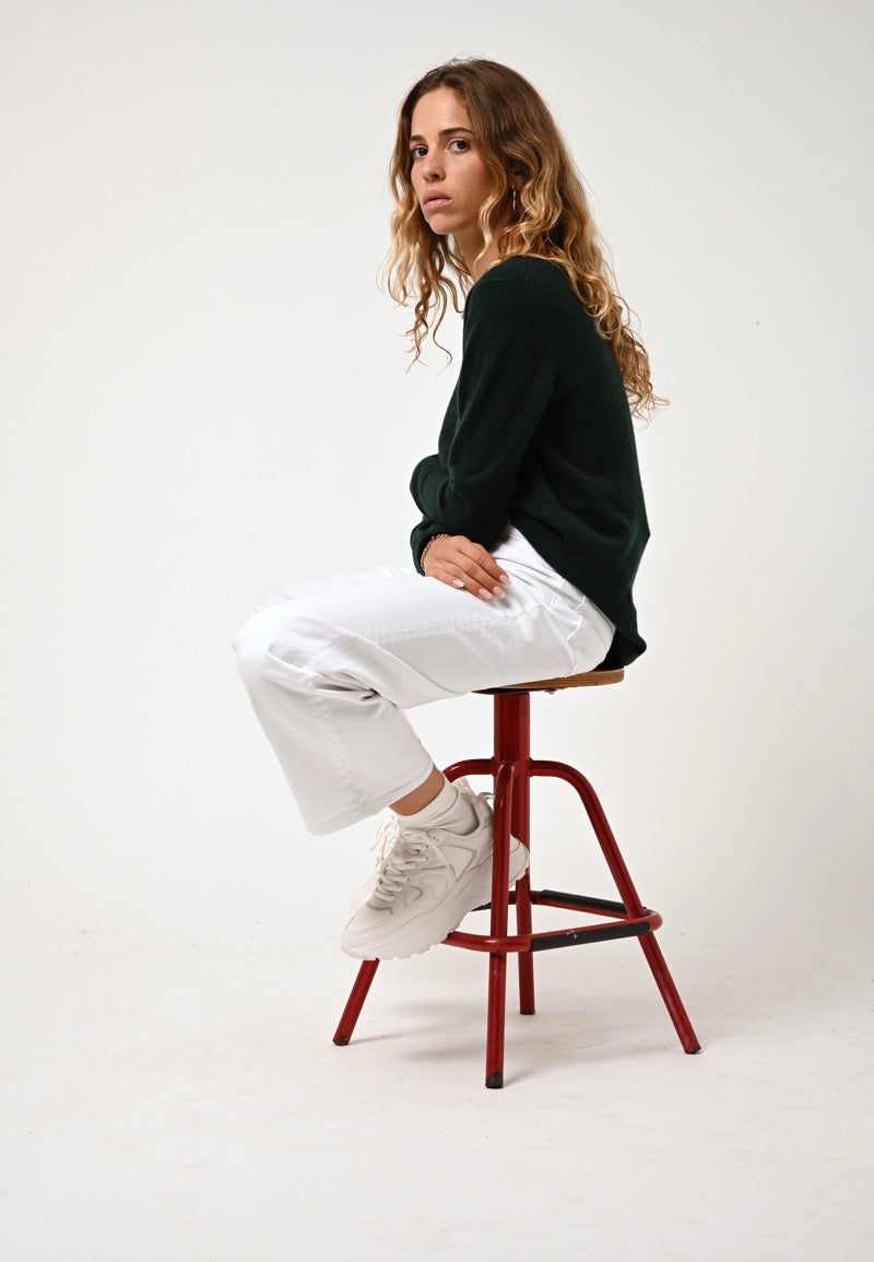 Boat Neck Sweater - Criou - Cypress