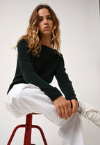 Boat Neck Sweater - Criou - Cypress