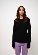 Authentic Cashmere - Criou Boatneck Sweater - Negro - 100% Cachemira 2 Hilados - Mujer