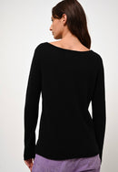 Authentic Cashmere - Criou Boatneck Sweater - Negro - 100% Cachemira 2 Hilados - Mujer