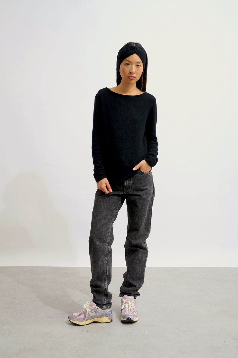 Pull Col Bateau - Criou - Noir