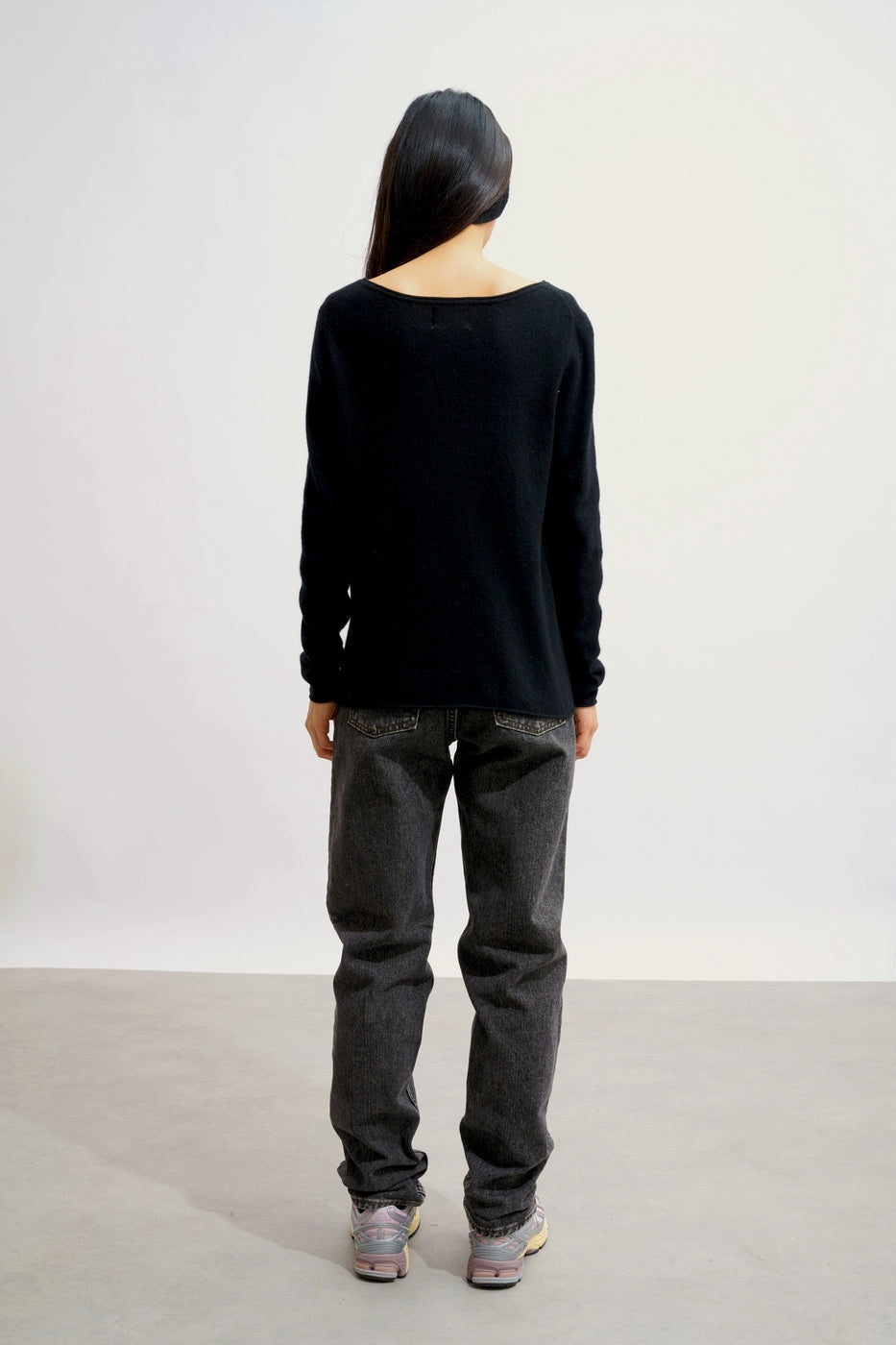 Pull Col Bateau - Criou - Noir