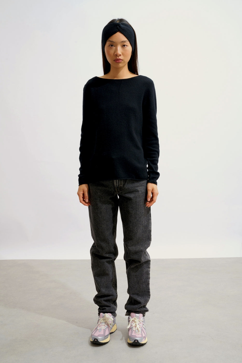 Pull Col Bateau - Criou - Noir