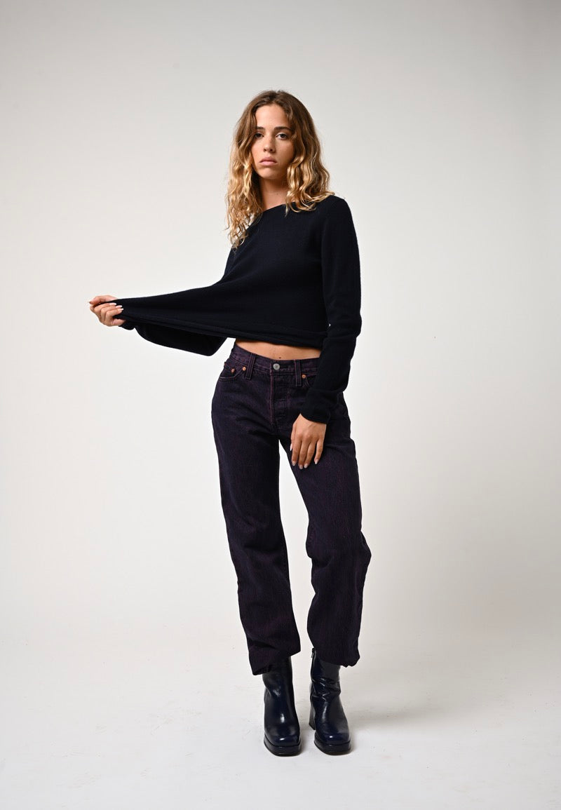 Pull Col Bateau - Criou - Bleu