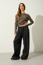 Jersey Cuello Barco - Criou - Taupe Jaspeado