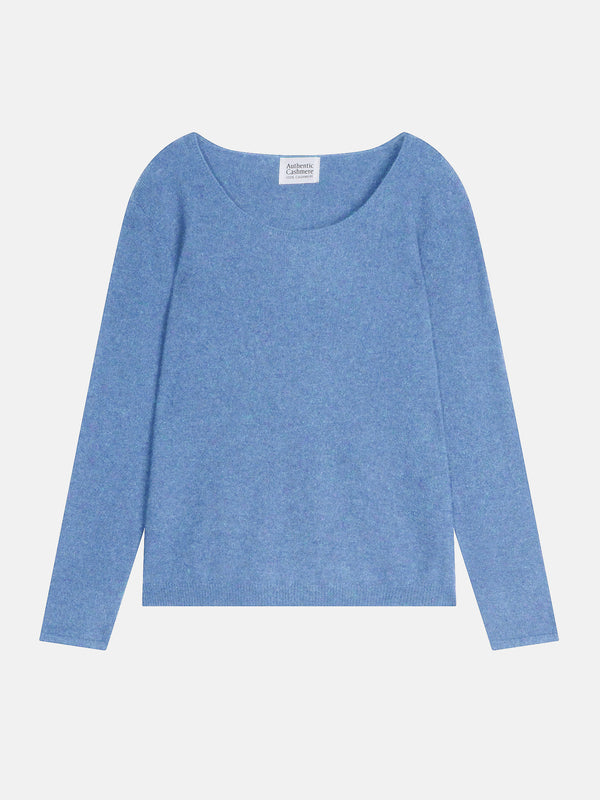 U-Boot-Ausschnitt-Pullover – Lanfon – Blau