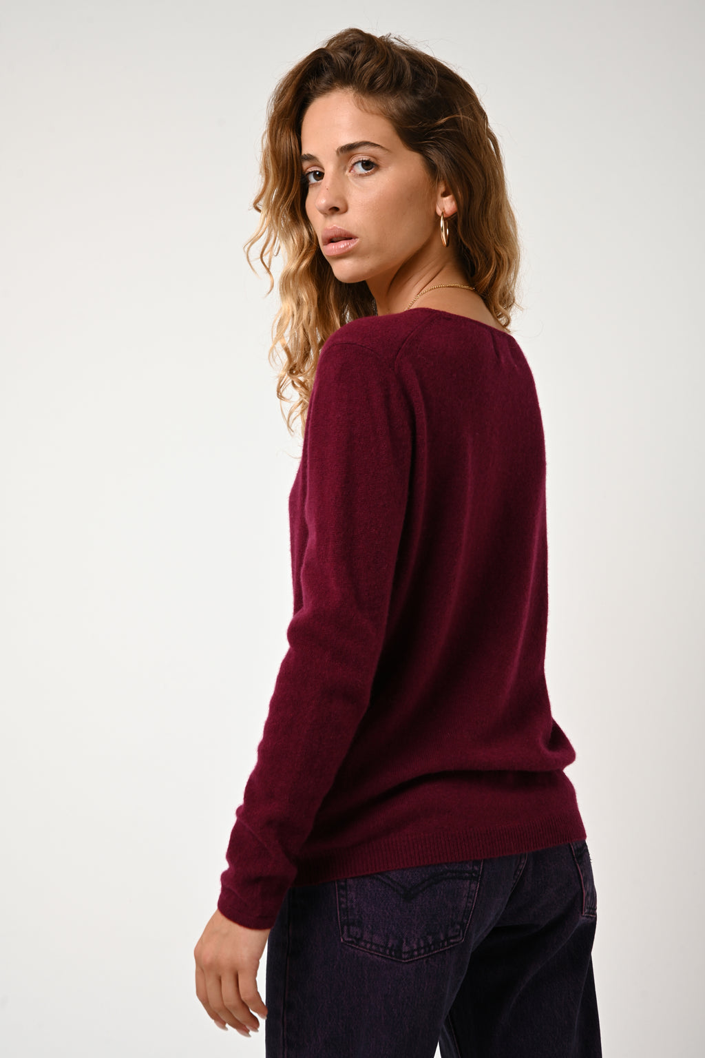 Boat-Neck Jumper - Lanfon - Bordeaux