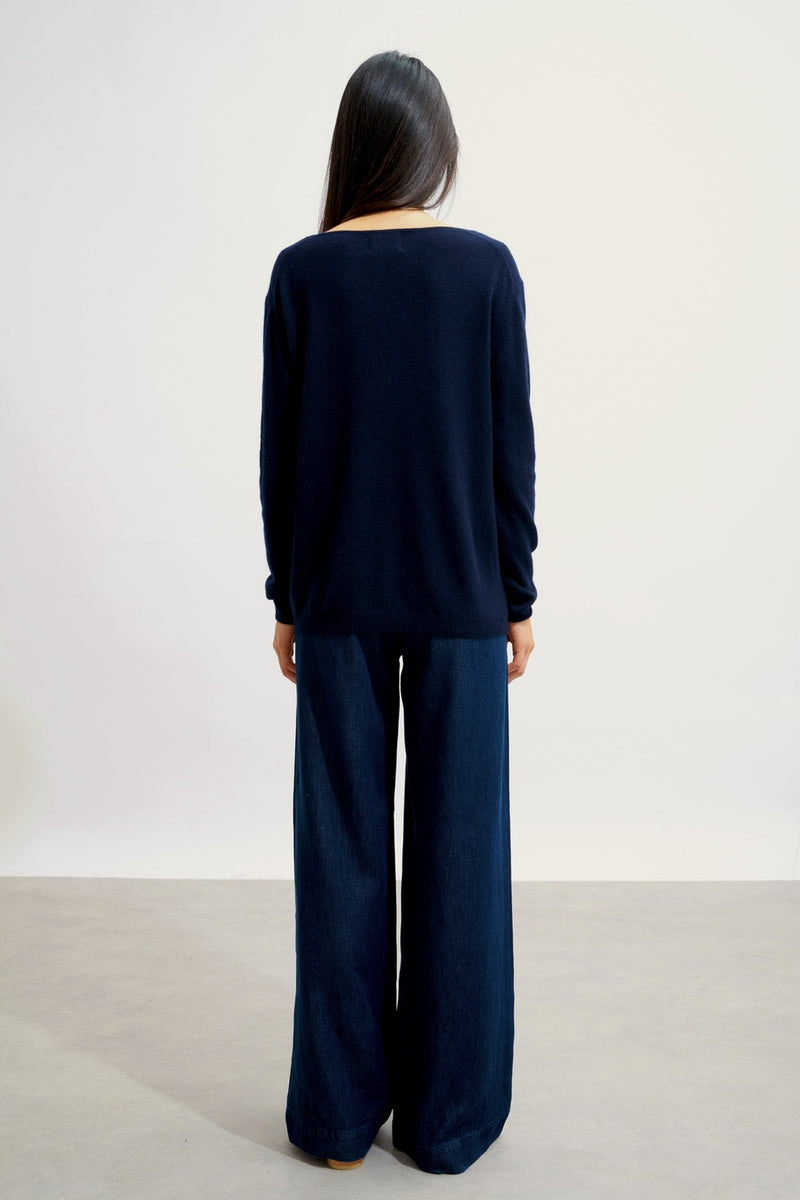 Pull Col Bateau - Lanfon - Navy