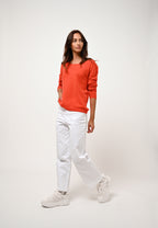 Boat Neck Jumper - Lanfon - Orange