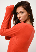 Boat Neck Jumper - Lanfon - Orange