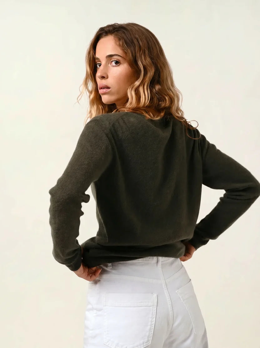 Jersey de Cuello Redondo - Lanfon - Caqui