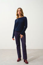 Pull Col Bateau Goutte Dos - Dibona - Navy