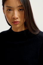 Round Neck Jumper - Ecrin - Black