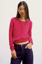 Jersey Cuello Redondo - Epéna - Fucsia