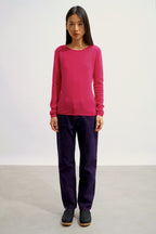Round-Neck Jumper - Epéna - Fuchsia