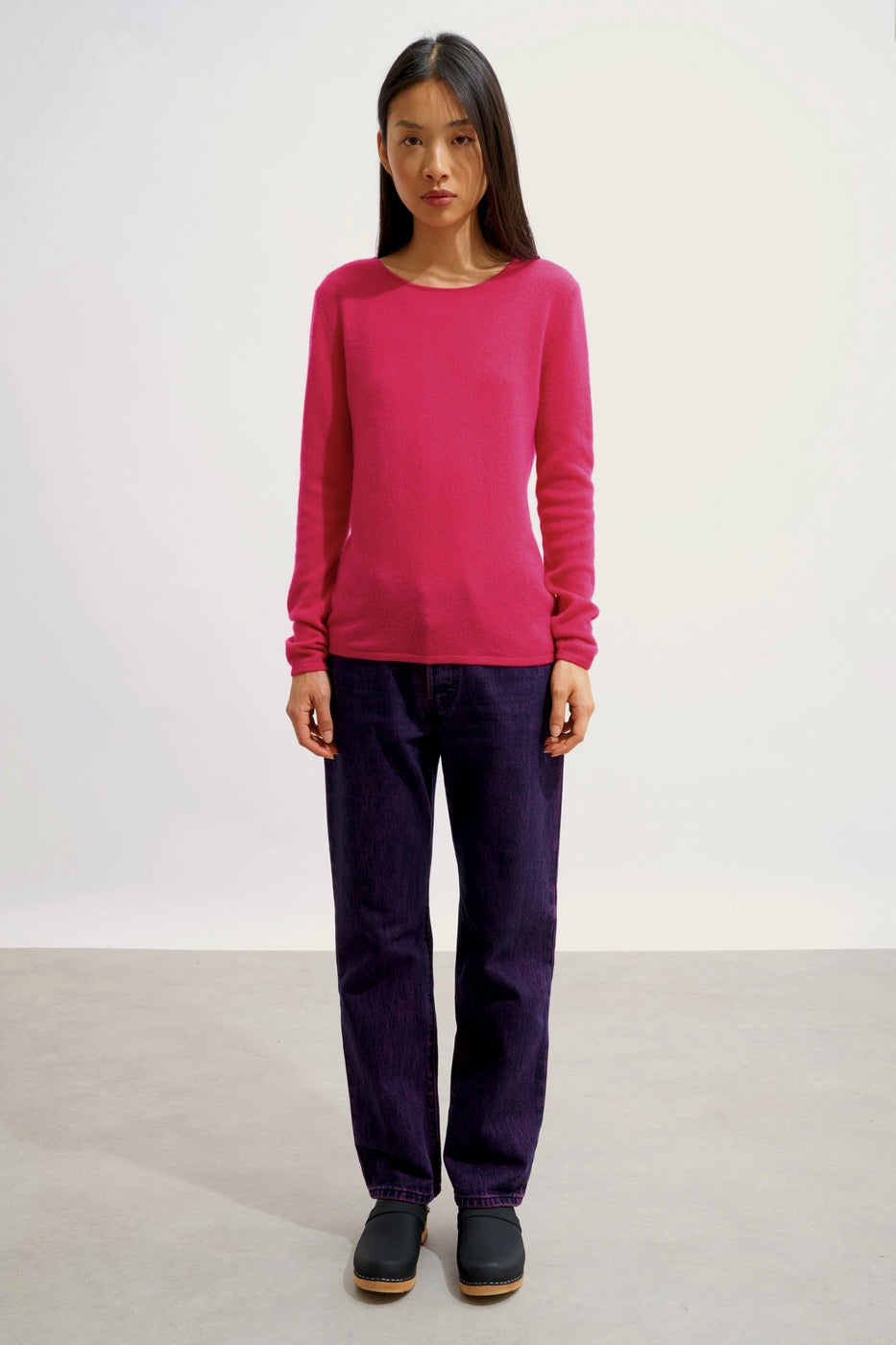 Jersey Cuello Redondo - Epéna - Fucsia