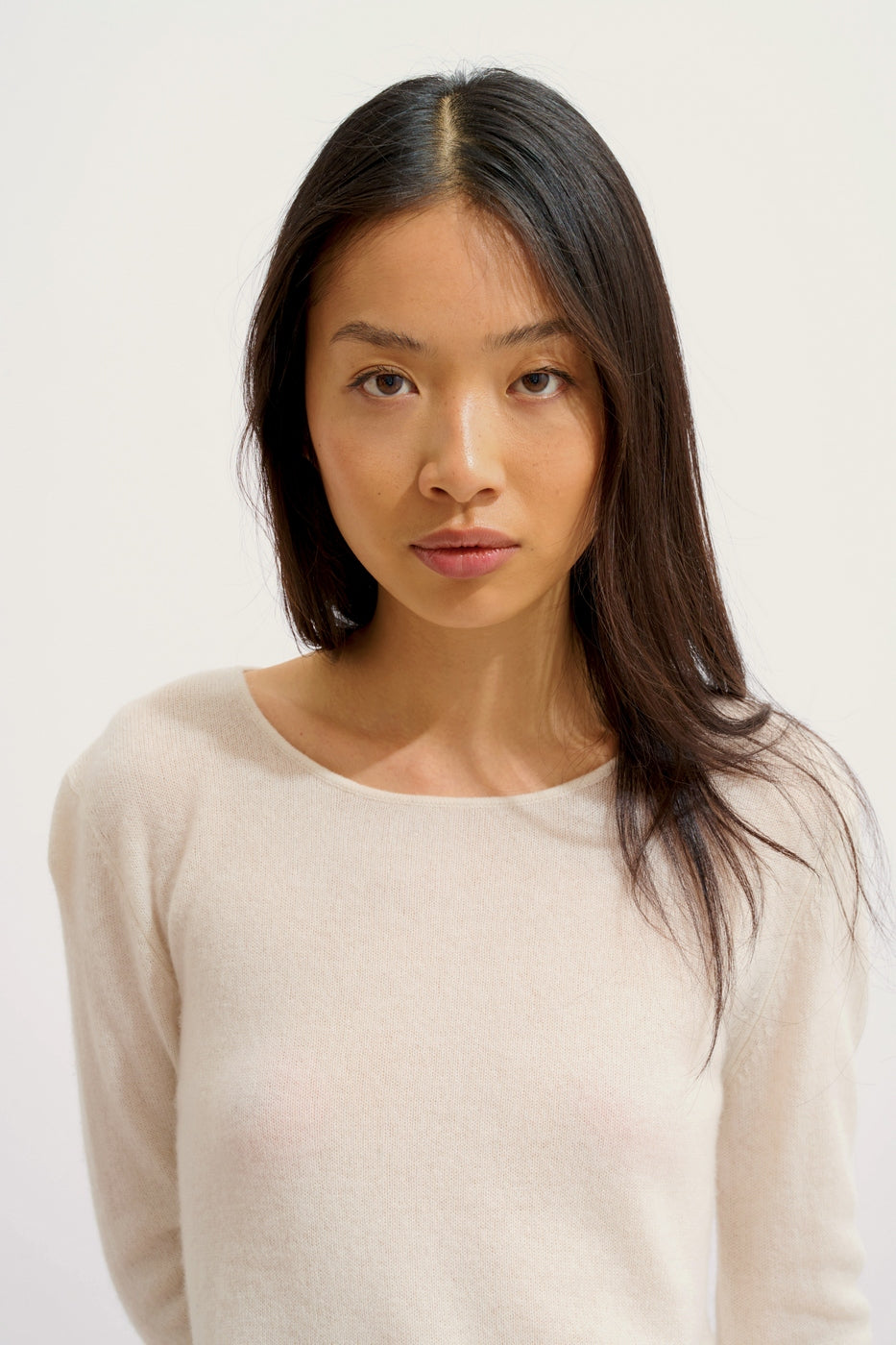 Round Neck Jumper - Epéna - Ivory