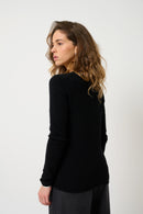 Pull Col Rond Epéna - Noir - 100% Cachemire 2 Fils - Femme