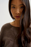 Pull Col Rond - Epéna - Taupe Chiné