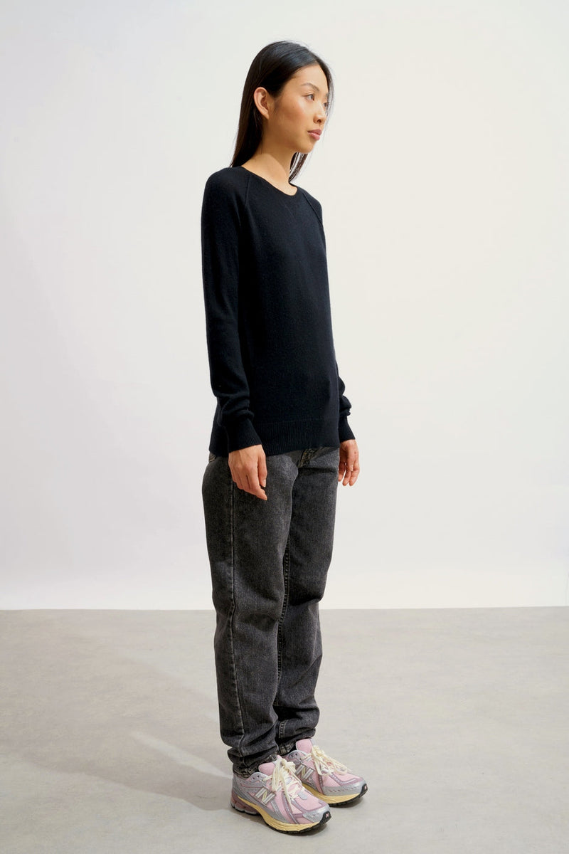Pull Col Rond - Etret - Noir