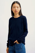 Round Neck Jumper - Etret - Navy