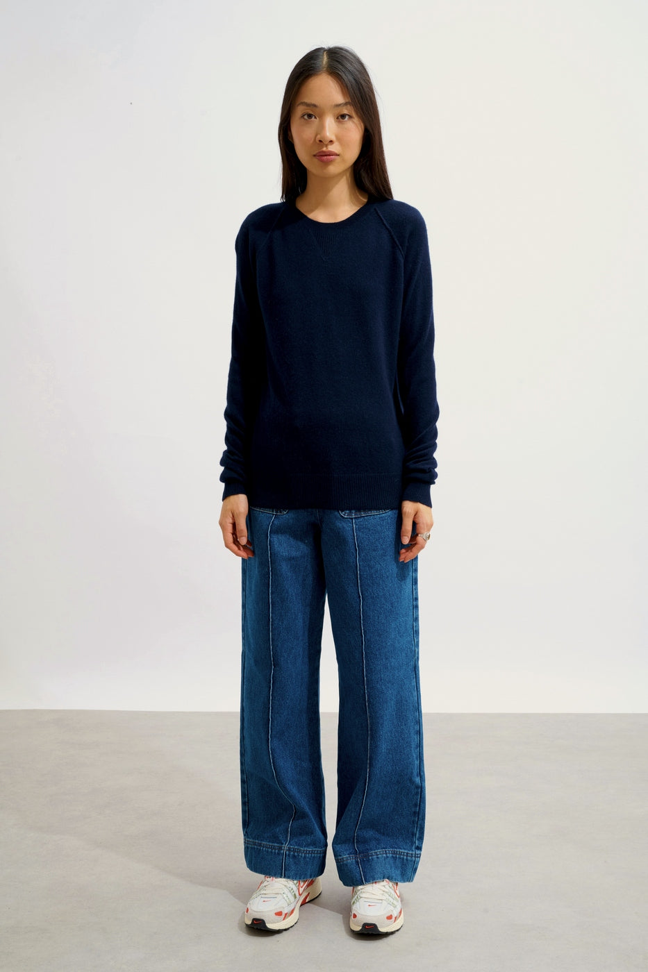Pull Col Rond - Etret - Navy