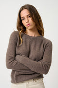 Round-Neck Jumper - Etret - Brown