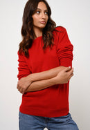 Jersey Cuello Redondo Abotonado Espalda - Estaris - Rojo