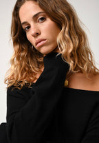 Pull Col Rond - Faraut - Noir